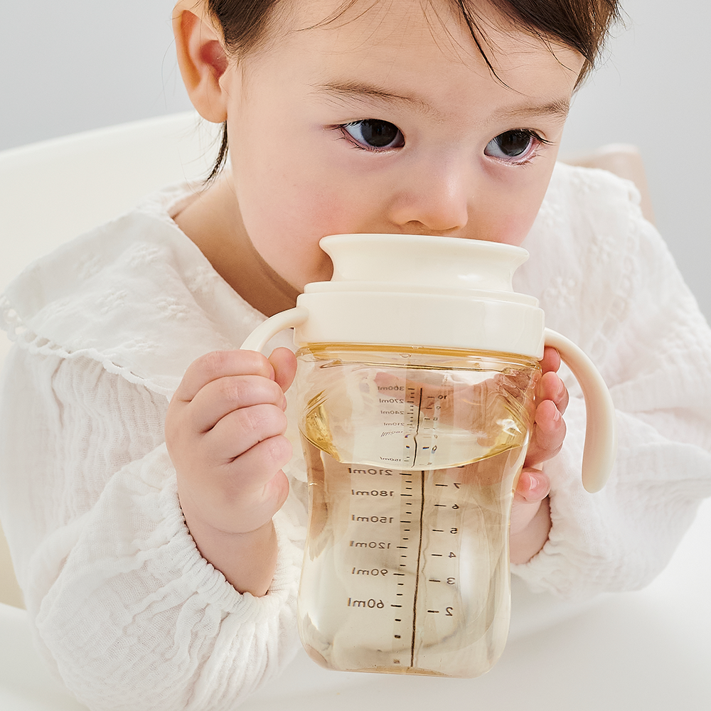 아띠래빗 자기주도 유아컵 흘림방지 아기물병 어린이집 유치원 물병 빨대컵 300ml