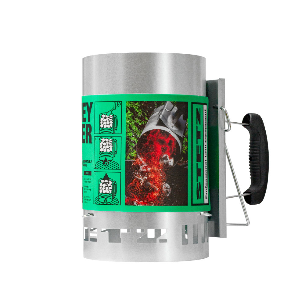 스테츠 침니스타터 대형 바베큐 캠핑 그릴 숯불 차콜 점화통 착화기