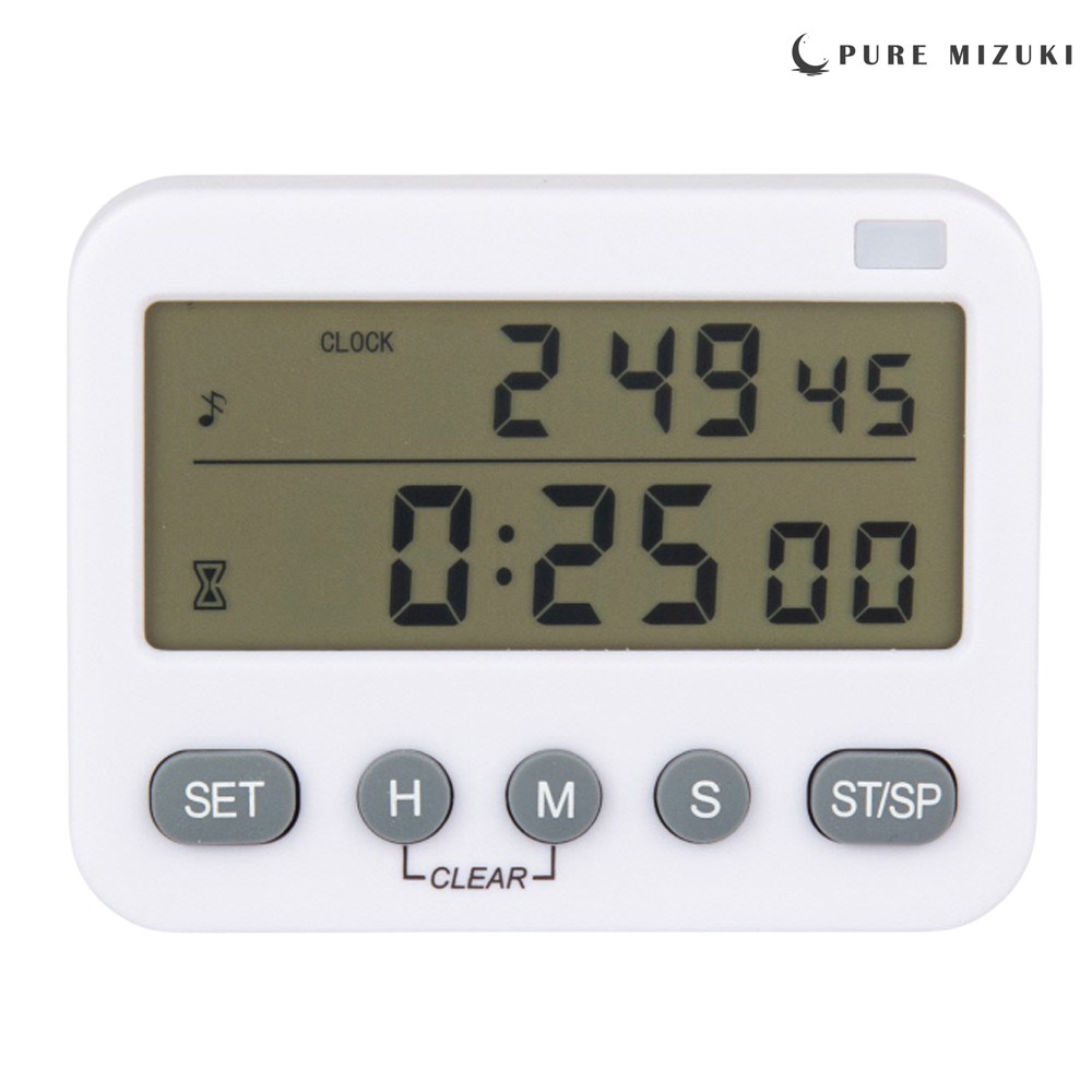 퓨어미즈키 듀얼 스톱워치 순공 진동 무소음 수능 공부 쿠킹 타이머