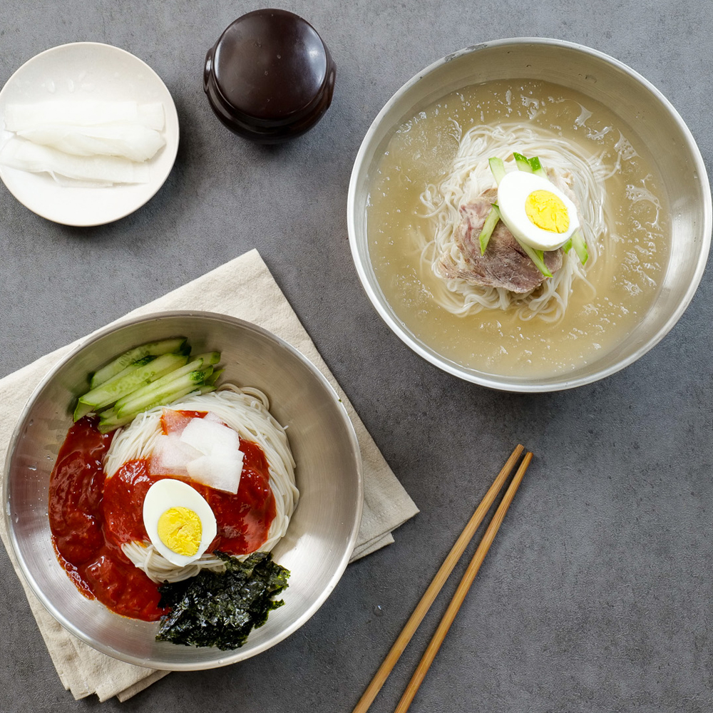 냉면맛집 명품 정통 함흥 평양 물 비빔 냉면 10인분 풀세트(면+육수+양념장) - 상세 이미지 4