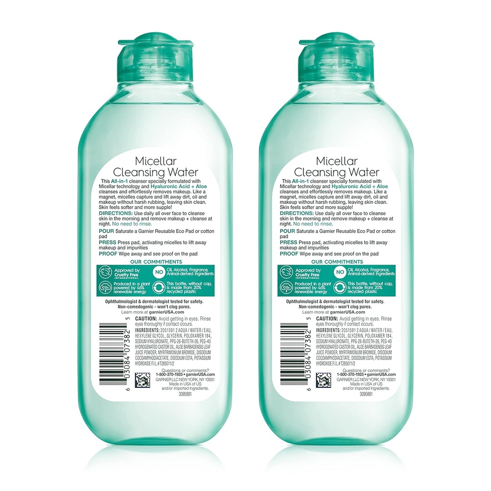 가르니에 미셀라워터 2개입 400ml 히알루론산 - 상세 이미지 2