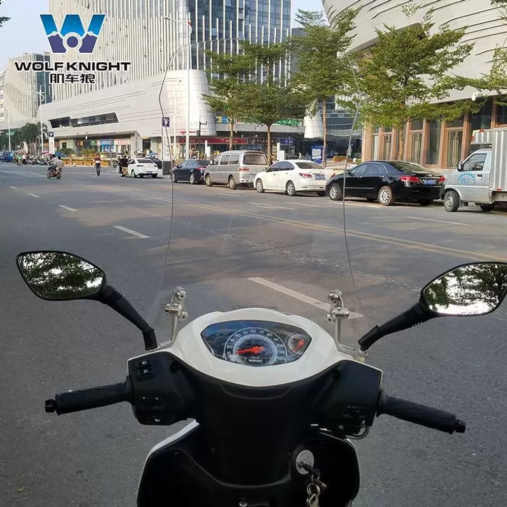 오토바이 비버 윈드스크린 엘리트 슈퍼커브 바 A. 추가 작은 모델 총 높이 35cm 두께 - 상세 이미지 5