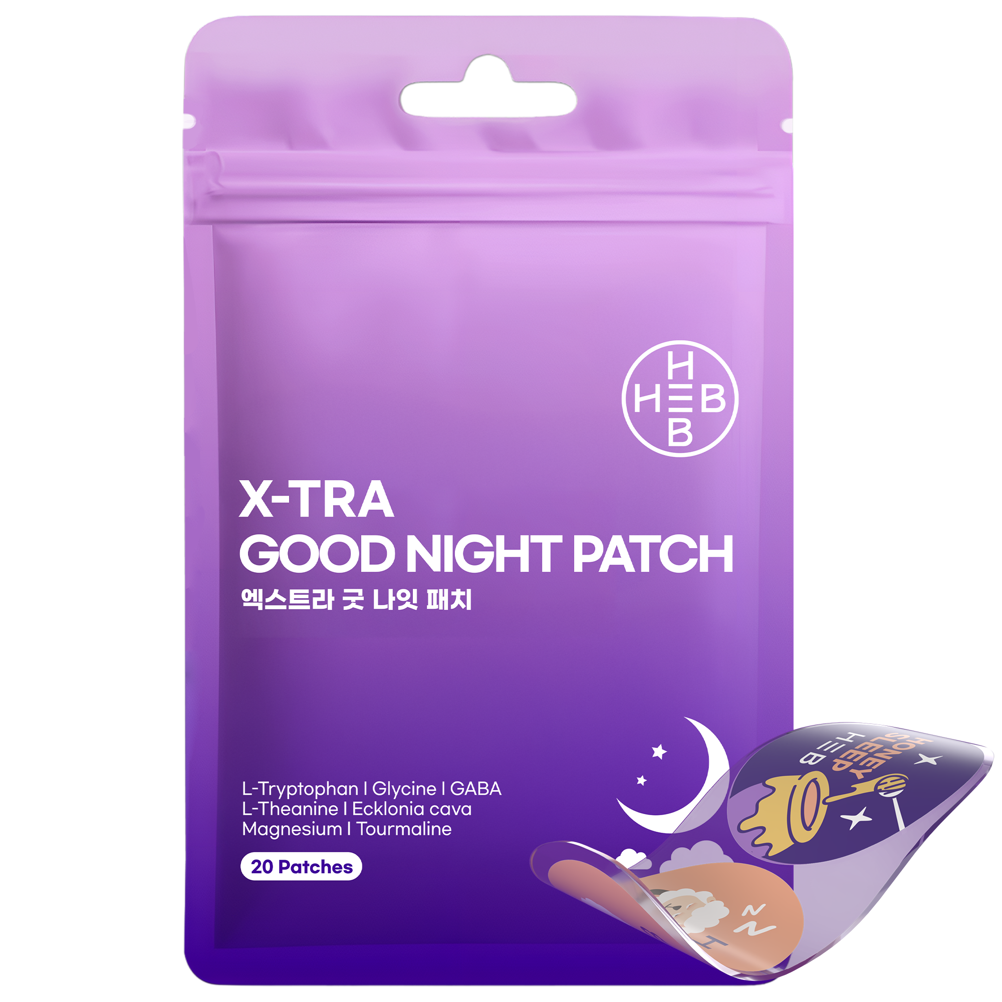 HEB 햅 엑스트라 굿나잇 패치 20매입 붙이는 햅패치 제품 이미지