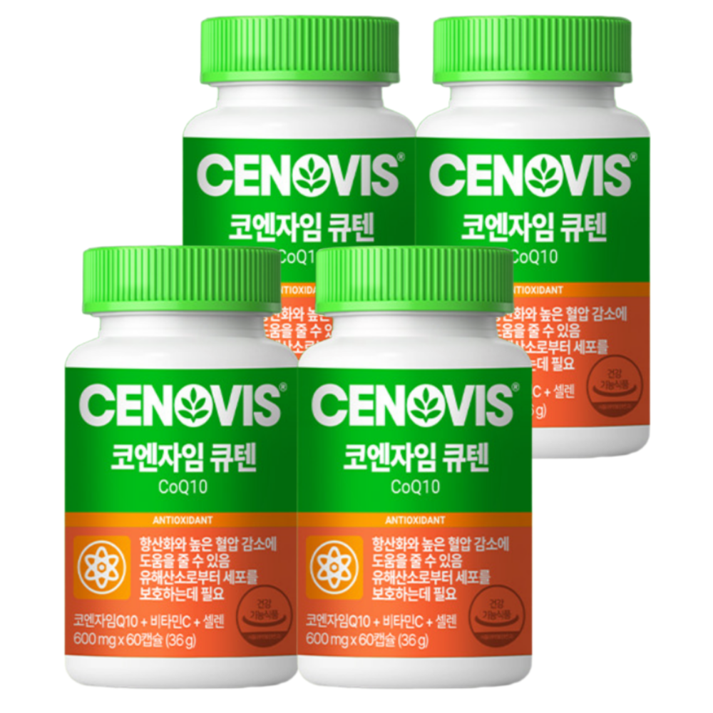 세노비스 코엔자임 큐텐 Q10 코큐텐 60캡슐X4박스 - 메인 이미지