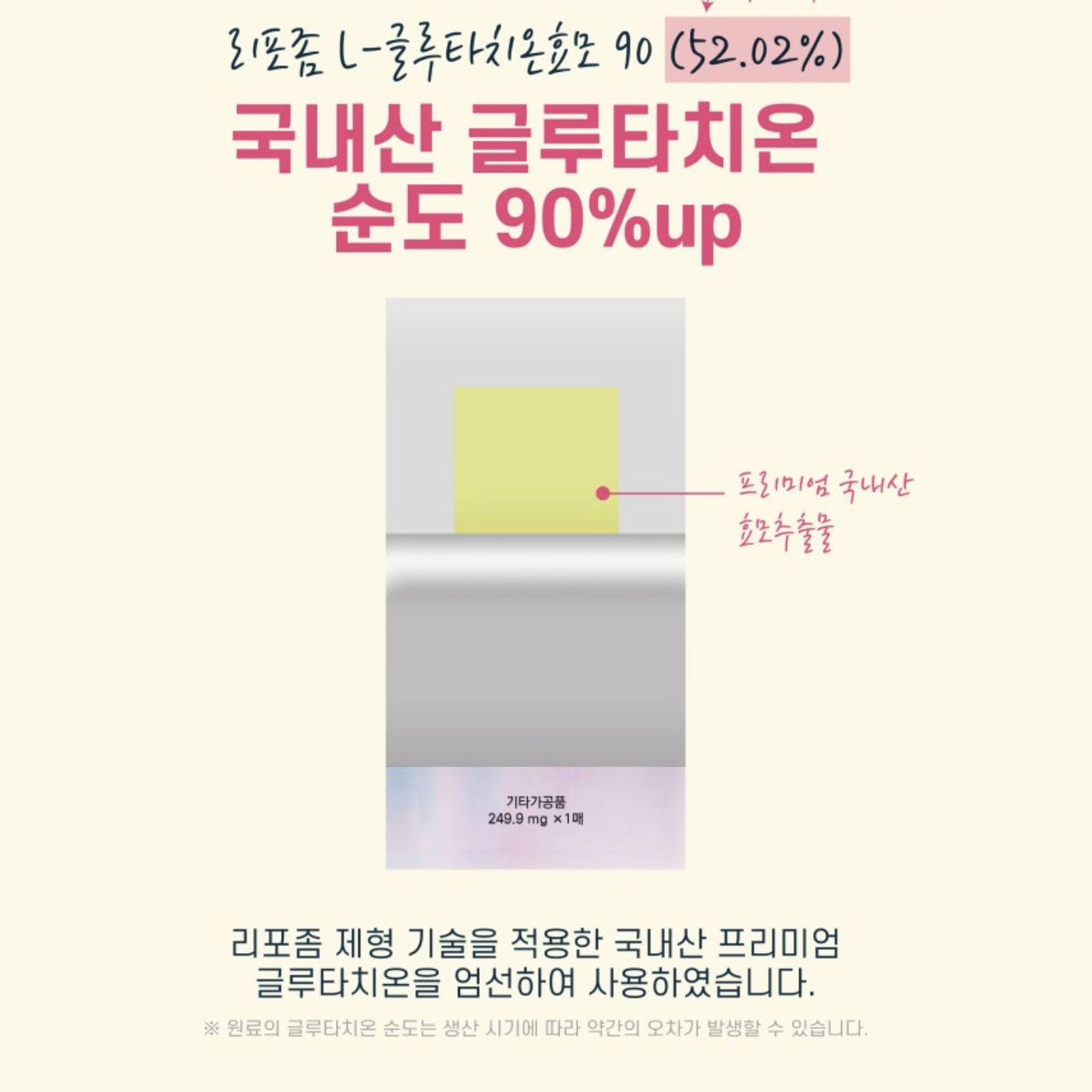 리포좀 글루타치온 맥스 90 필름 30매 L-글루타치온 순도 고함량 저분자 콜라겐 히알루론산 비타민C 비타민E - 상세 이미지 3