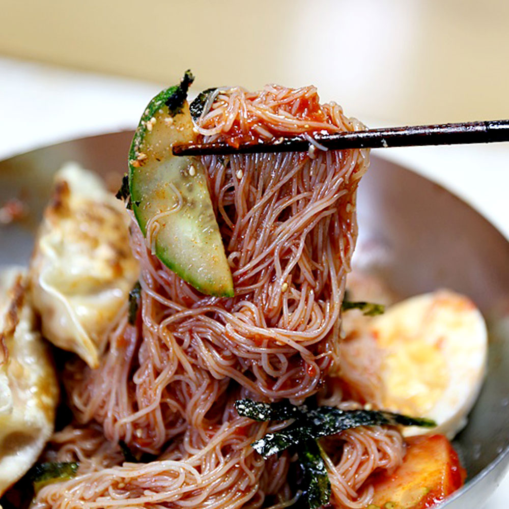 냉면맛집 명품 정통 함흥 평양 물 비빔 냉면 10인분 풀세트(면+육수+양념장) - 메인 이미지