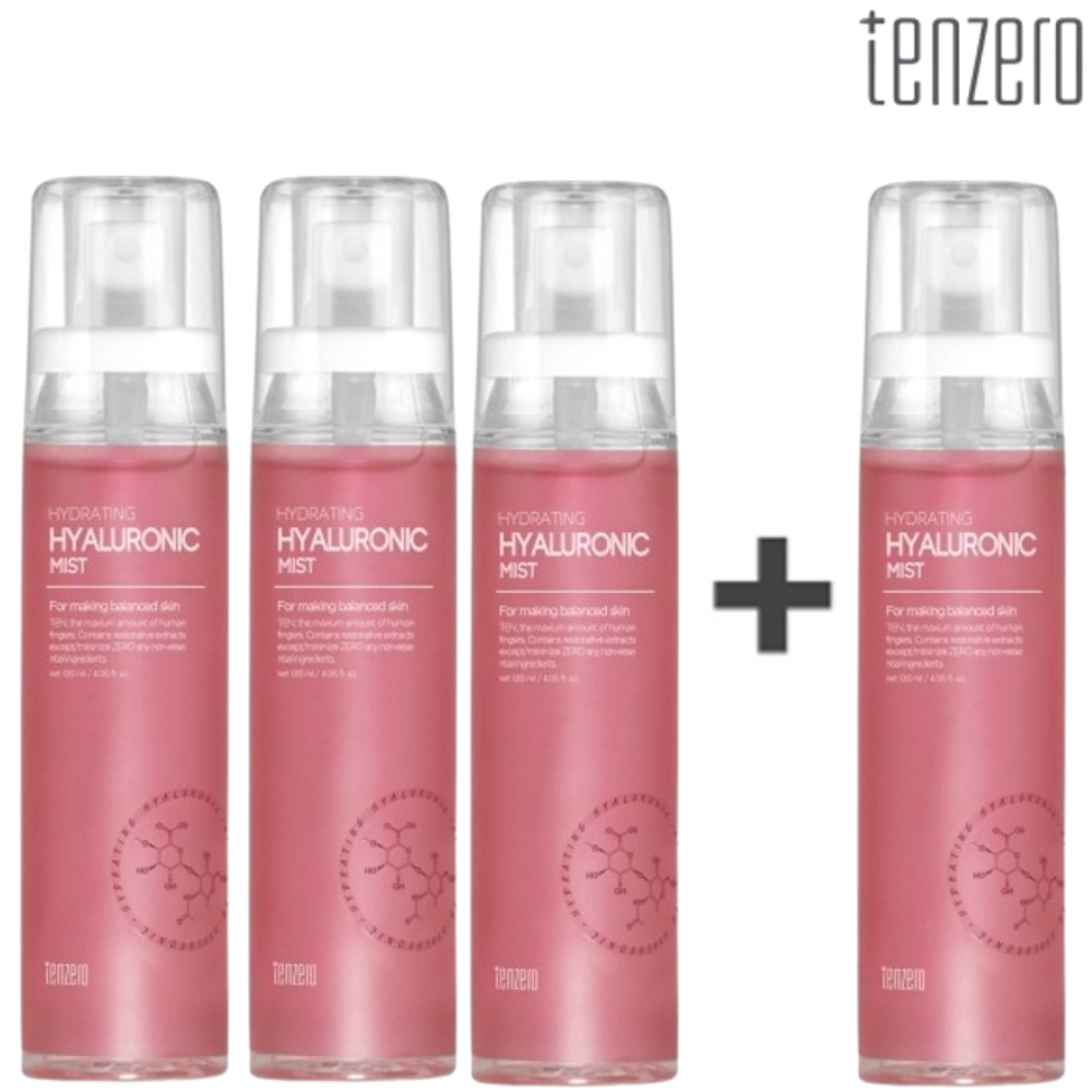 텐제로 하이드레이팅 히알루론산 미스트 120ml 4개 소듐하이알루로네이트 피부 수분 보습 - 메인 이미지