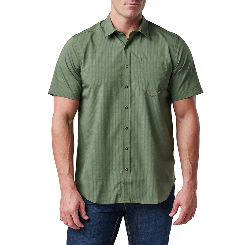 5.11 택티컬 에어리얼 반팔 셔츠(그린존) - 5.11 Tactical Aerial Short Sleeve Shirt(Greenzone) - 메인 이미지