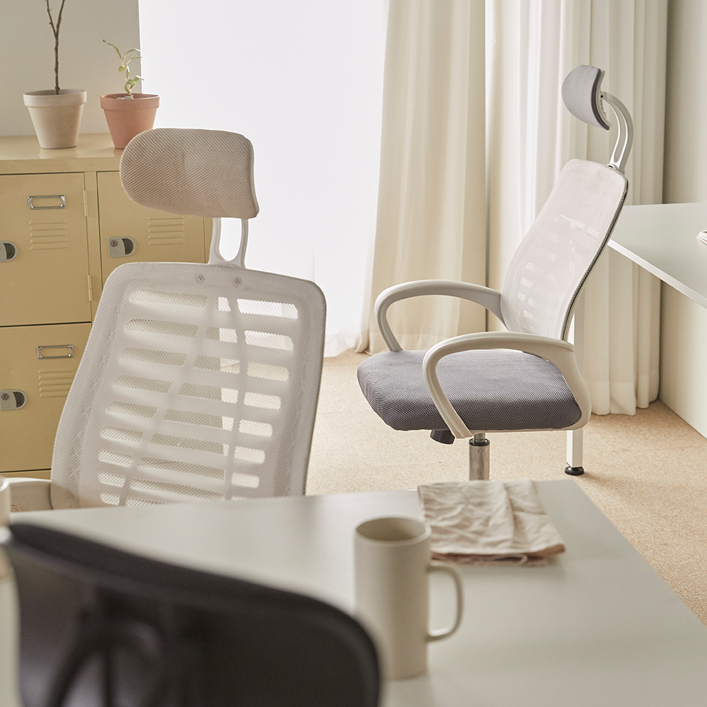 16피스 CP1 컴퓨터 사무용 사무실 책상 의자 학생 공부 허리 피시방 메쉬 체어 일반형 - 상세 이미지 5