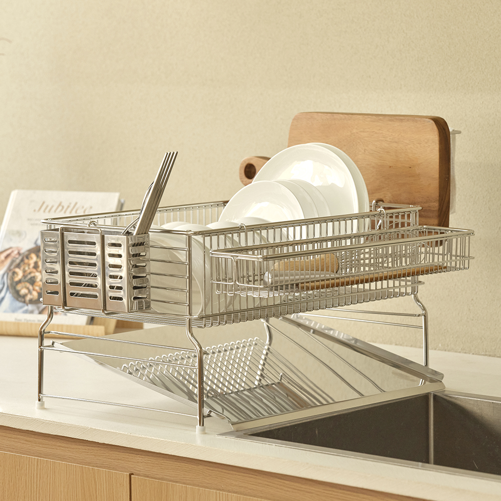 JBJ 비블레스 올스텐 304 루미너스 올인원 1단 식기건조대