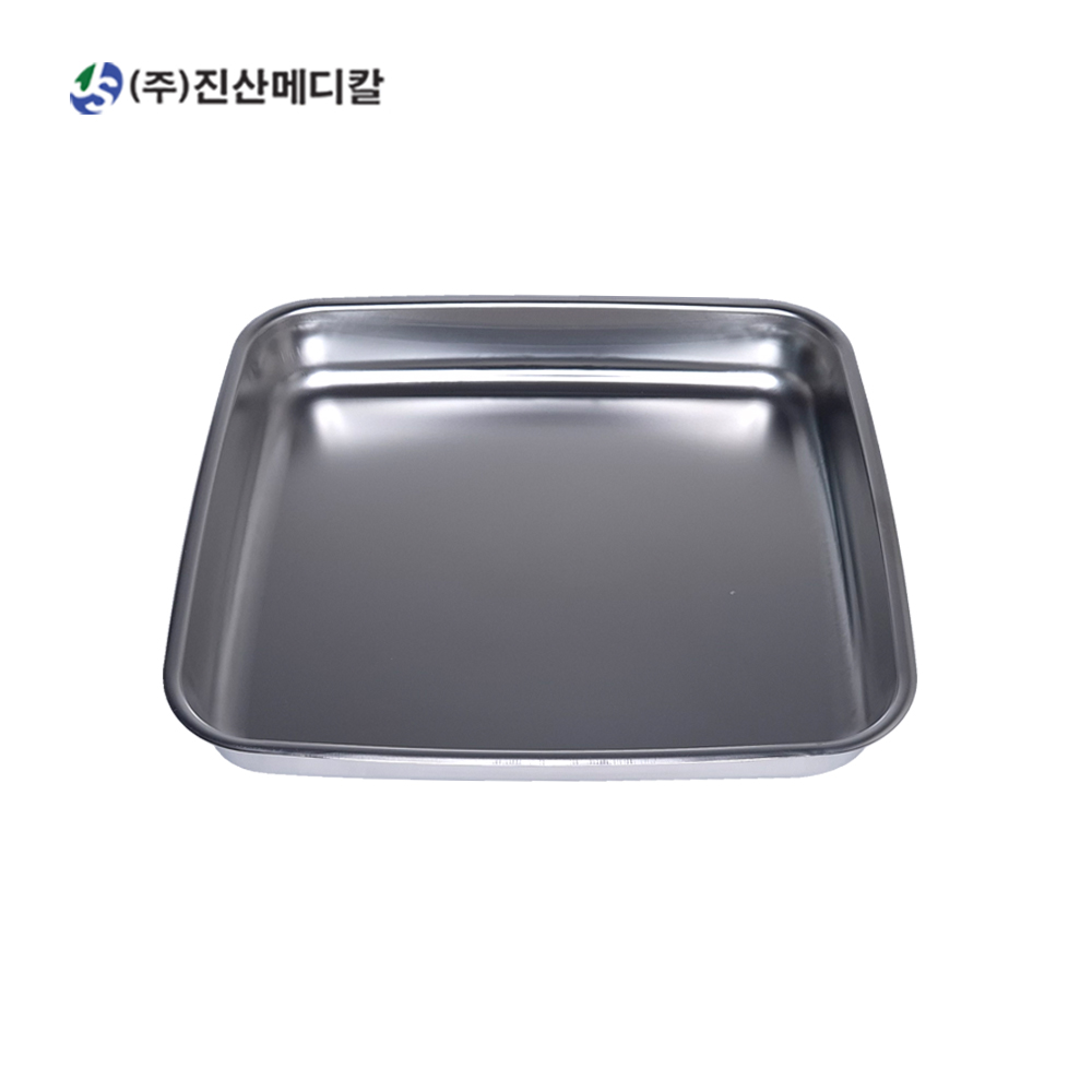 국산 고급형 스텐 일식 개무밧드 4절 350x320x60 병원 의료용 병원용 트레이 - 상품 이미지