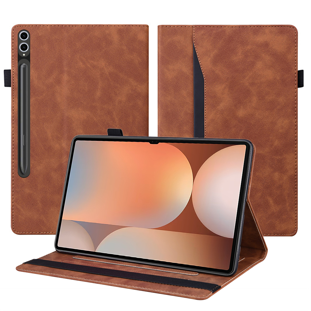 갤럭시탭 S9울트라 갤럭시탭S8울트라 케이스 스마트 북거버 엘리트 다이어리 브라운, 탭 S9 울트라/S8 울트라 - 상품 이미지
