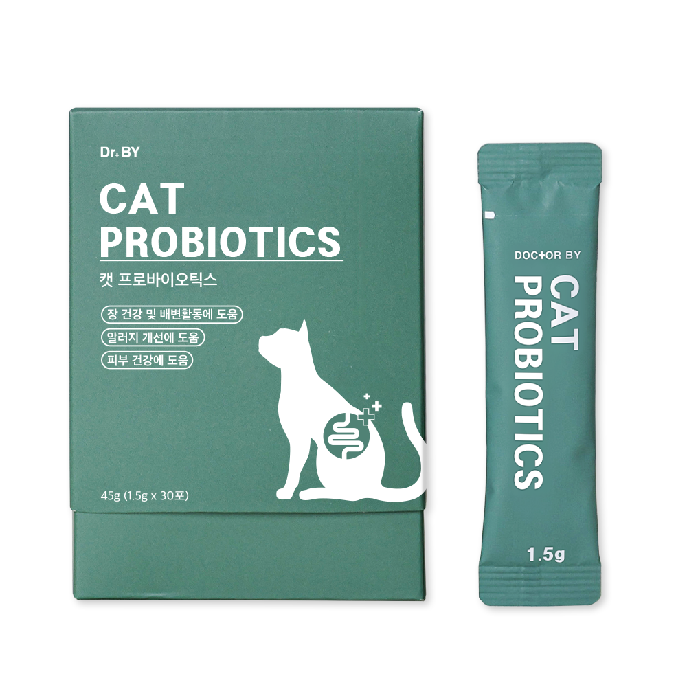 닥터바이 캣 프로바이오틱스 고양이 유산균 장 건강 영양제 30포, 1개