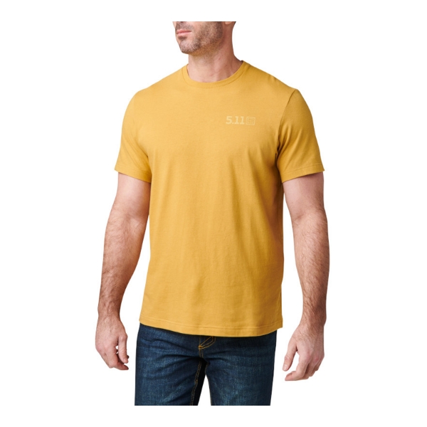 5.11 택티컬 브루 그라운즈 반팔 티셔츠(OD골드) - Brew Grounds S/S Tee (OD Gold) - 메인 이미지