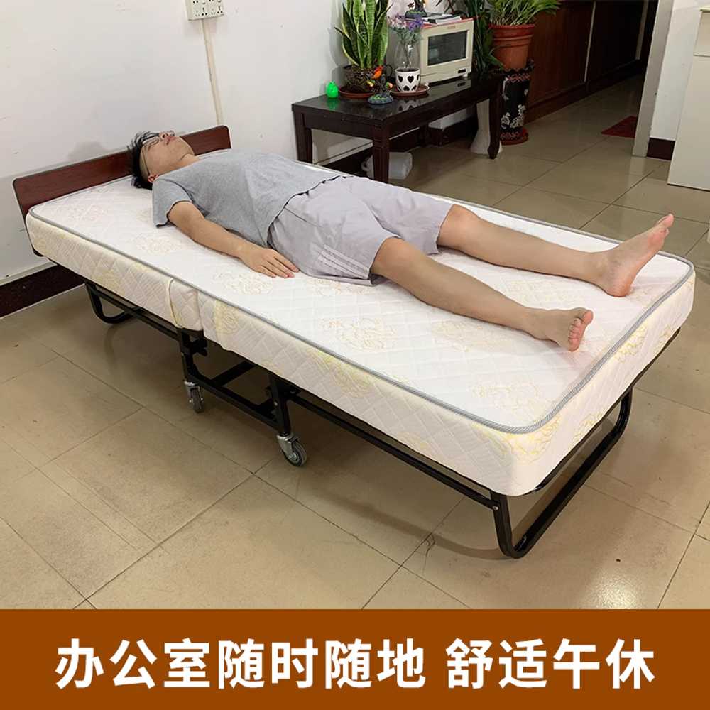 병원 보호자 침대 베드 요양 병실 낮은 다기능 간이 베이지 75cm A형 스펀지 - 상세 이미지 3