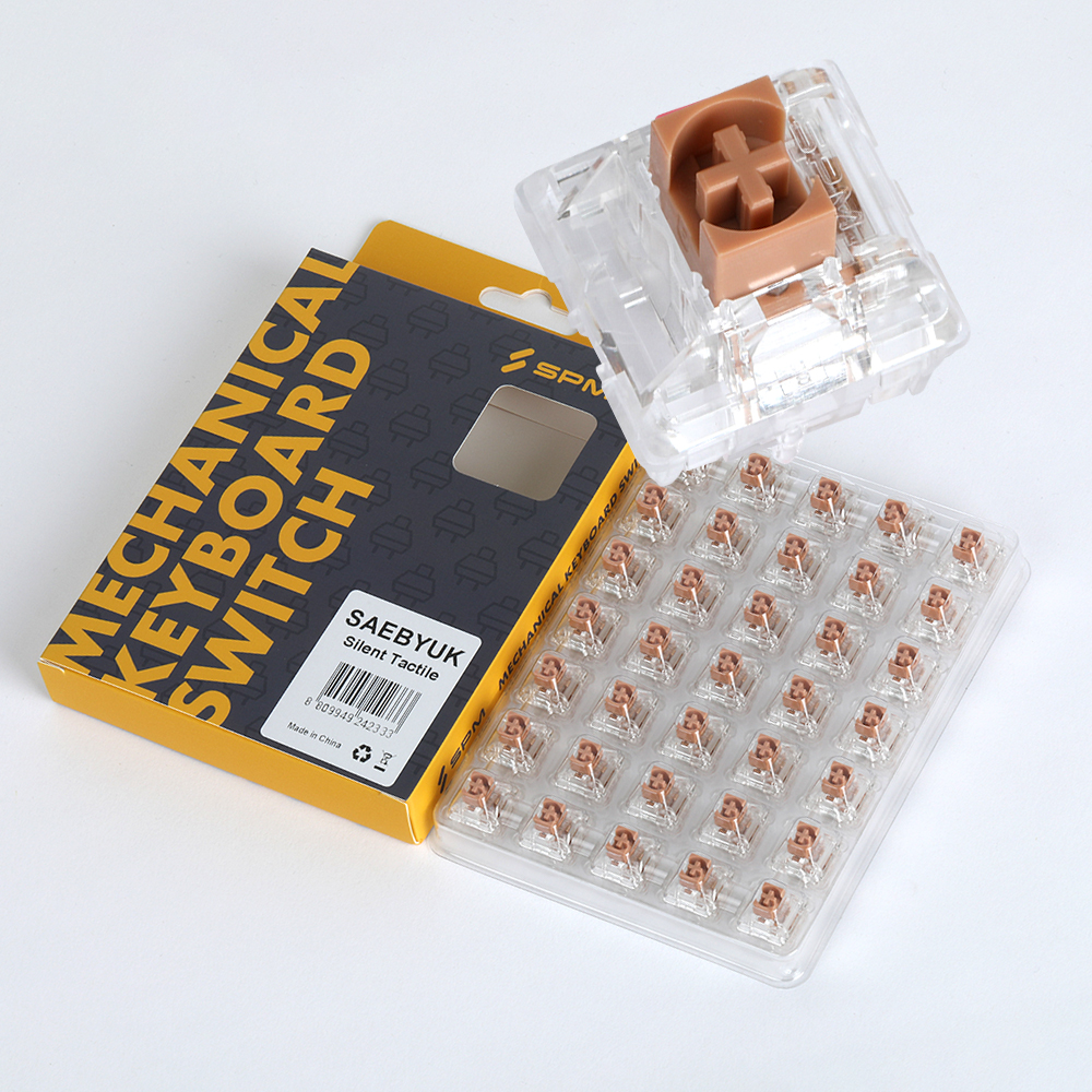 SPM 새벽 택타일 기계식 키보드 저소음 스위치 5핀 (35개 패키지)