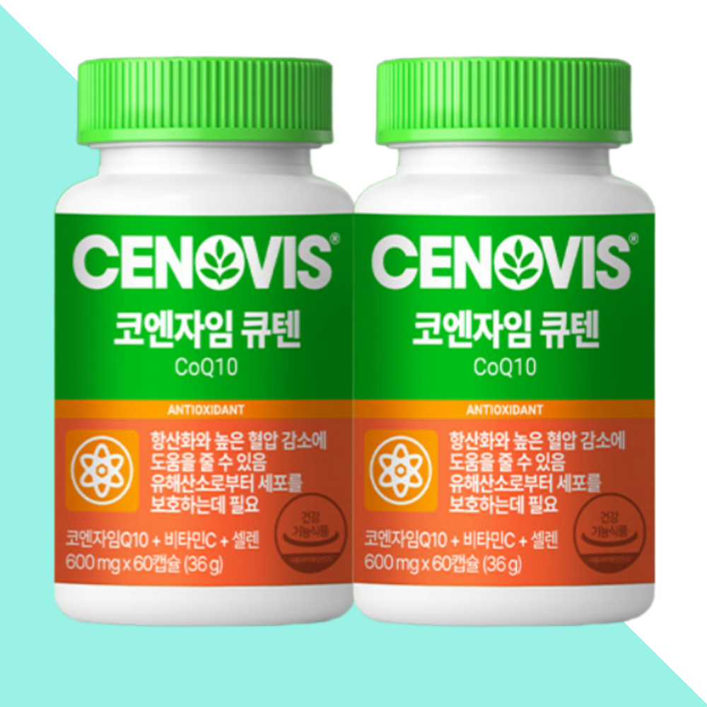 세노비스 코큐텐 코엔자임Q10 60캡슐X2개 - 메인 이미지