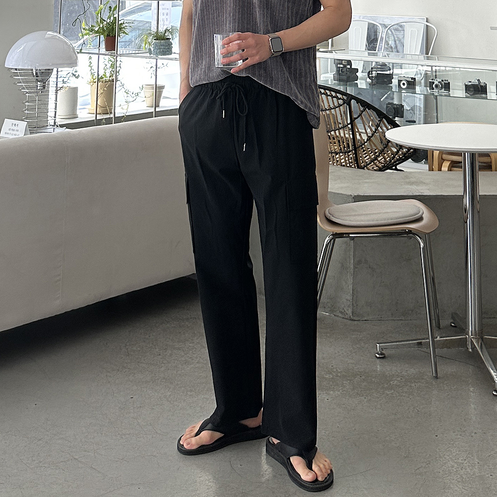 남자여름바지 카고 쿨 아이스 팬츠 남자냉장고바지 - 상세 이미지 3