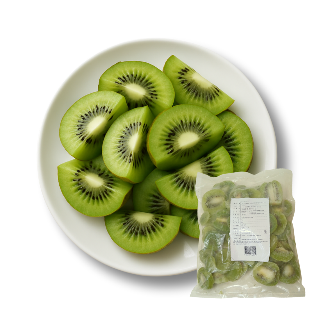 냉동키위 슬라이스 하프컷 1kg 스무디 주스