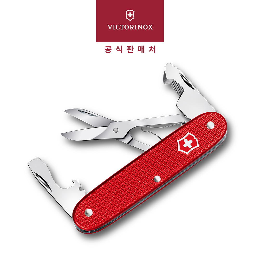빅토리녹스 스위스 아미 나이프 컴페니언 슬림 알록스 93mm 미디움 멀티툴 레드 0.8170.20 - 상세 이미지 3