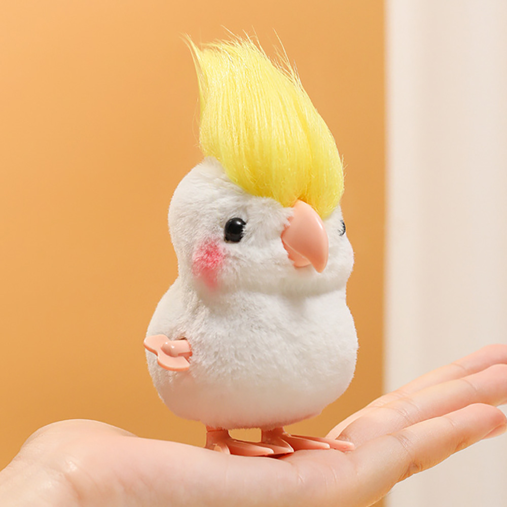 걸어다니는 반려 앵무새 노랑머리꾸미기 태엽인형 움직이는 앵집사 선물 쓸데없는 새인형 인싸템 이미지 6