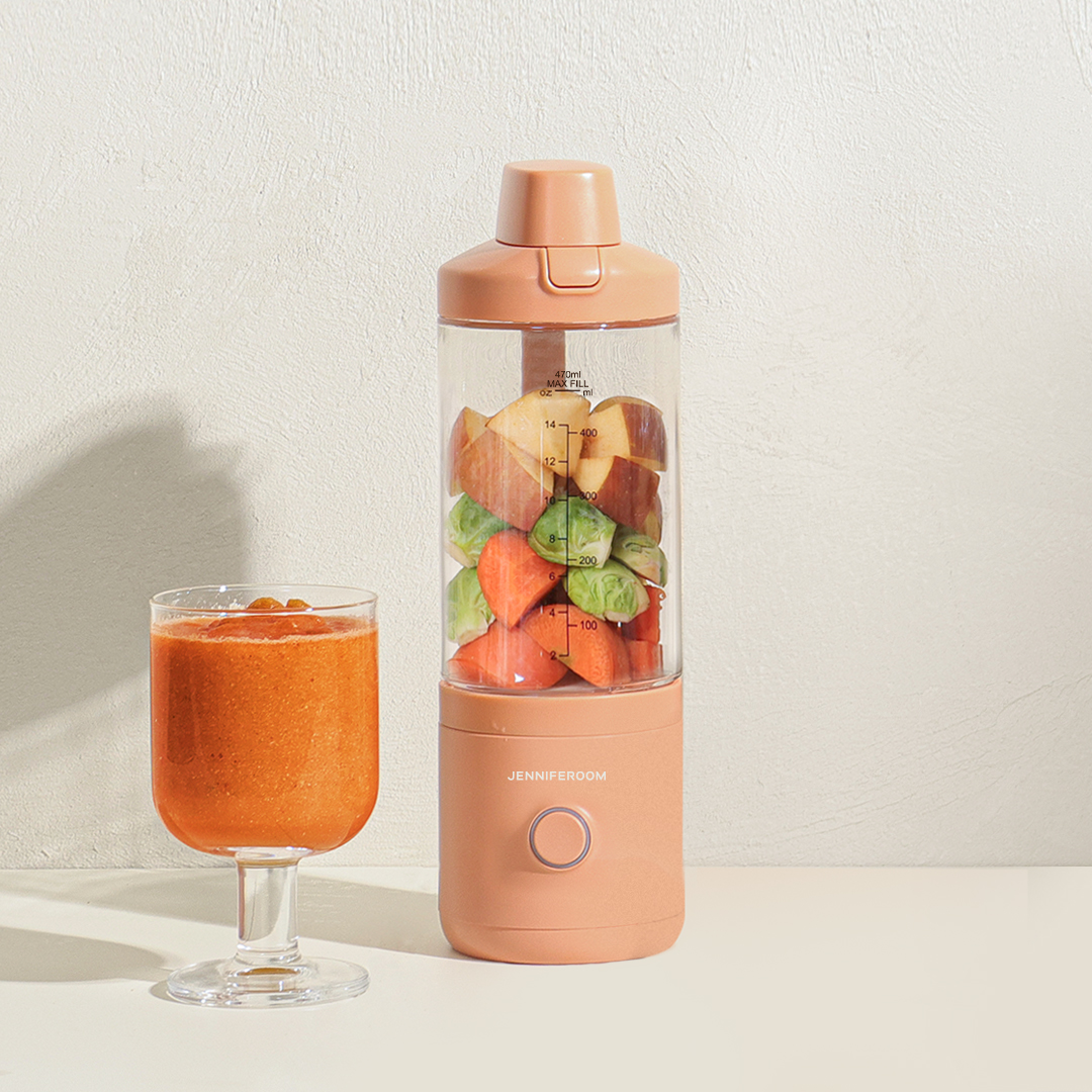 제니퍼룸 블렌드 러쉬 휴대용 무선블렌더 소형 믹서기 과일 주스 믹서 오렌지 JRK-BLP101OG