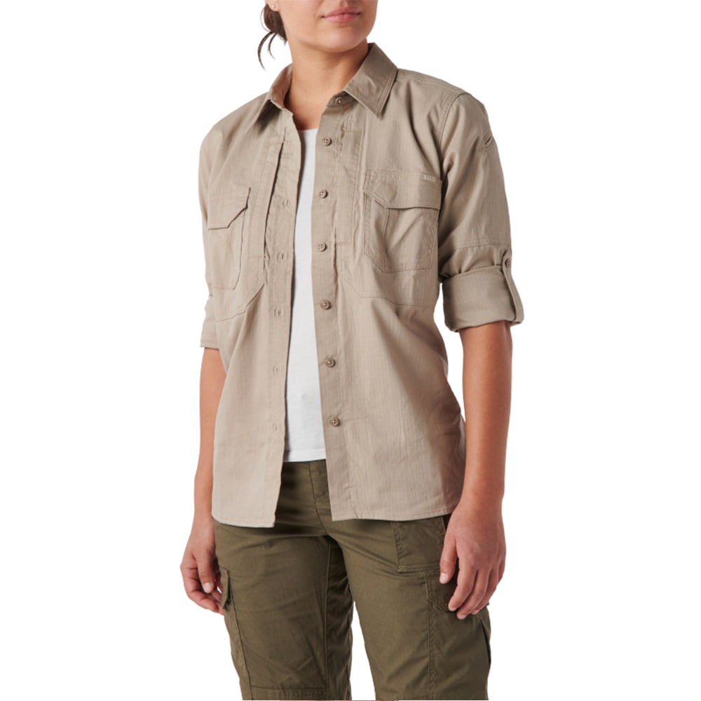 5.11 택티컬 여성용 ABR 프로 셔츠 긴팔 (카키) - WM ABR PRO SHIRT LS (KHAKI) 이미지 8