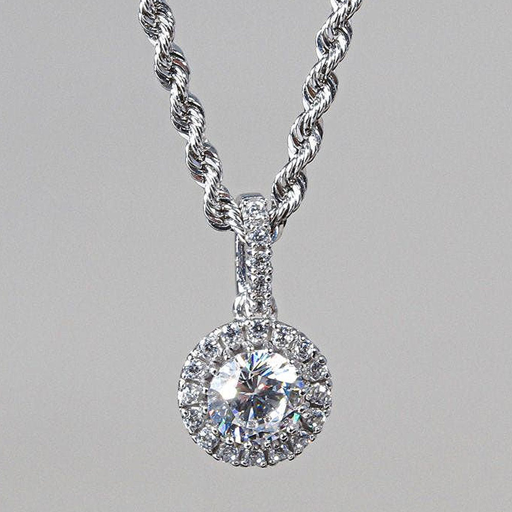 5부 다이아 목걸이 천연 우신 GIA 프러포즈 결혼 기념일 선물 플로르 여자 친구 아내