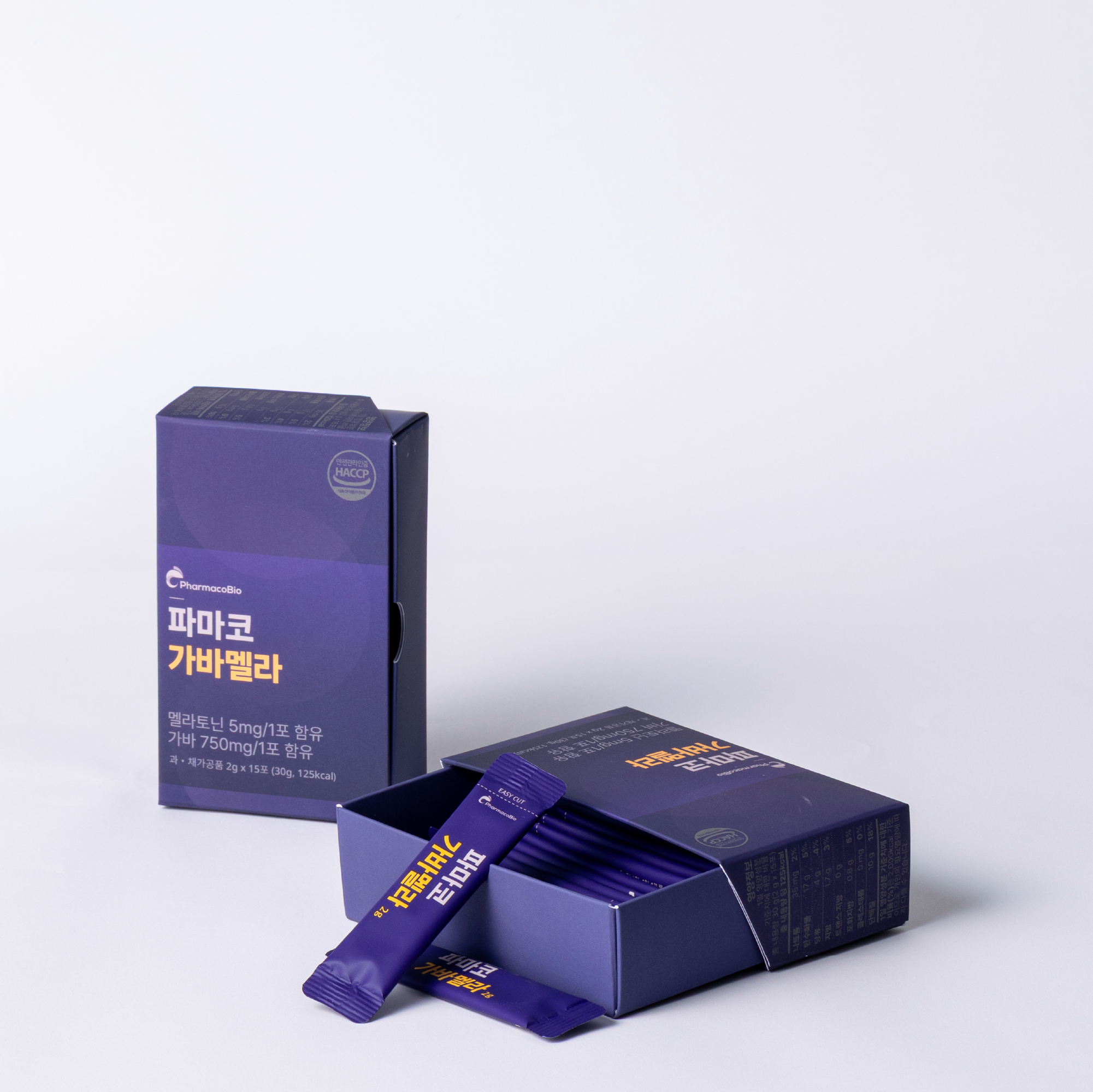 가바멜라 멜라토닌 5mg GABA 750mg 식물성 유산균 발효 15포, 6개 - 상세 이미지 3