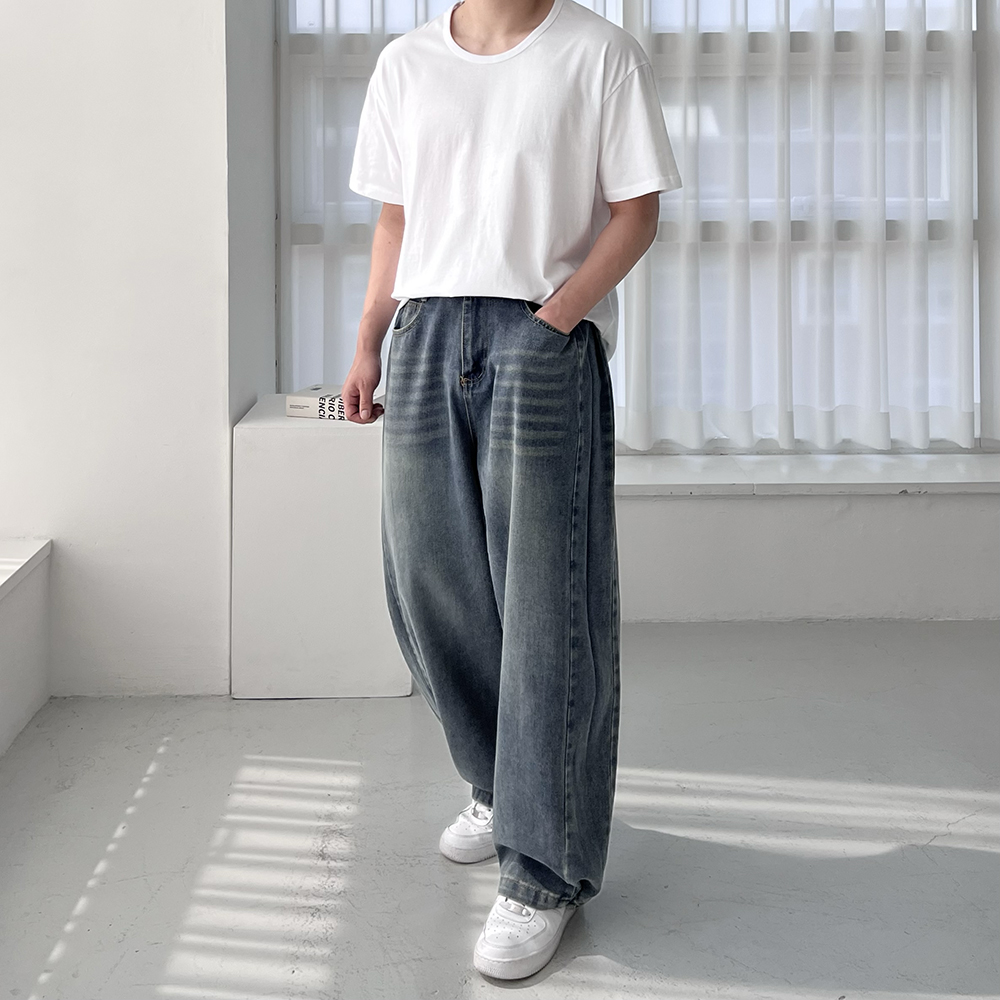 1+1 남자유넥반팔티 흰색면티 20수 남자레이어드 - 상세 이미지 3