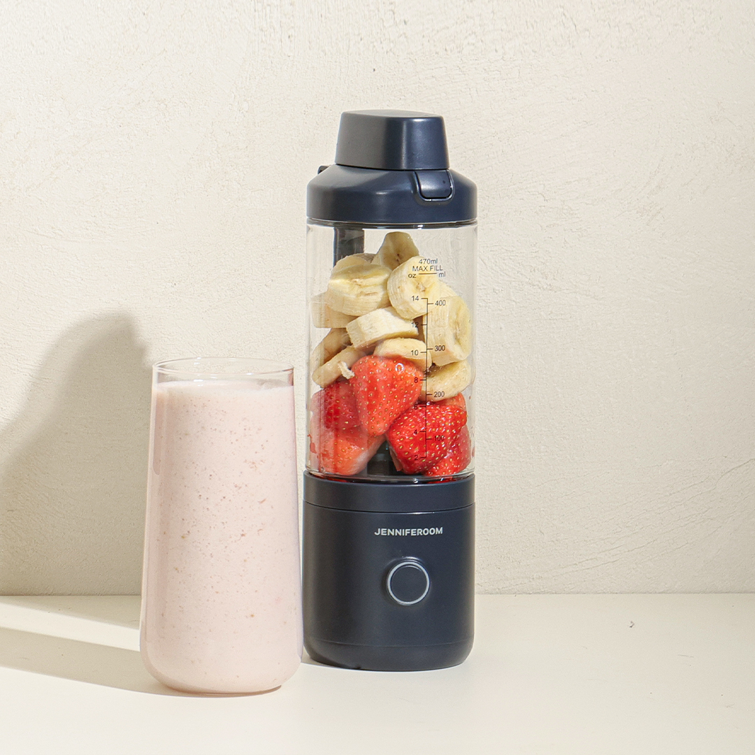 제니퍼룸 블렌드 러쉬 휴대용 무선블렌더 소형 믹서기 과일 주스 믹서 네이비 JRK-BLP101NV