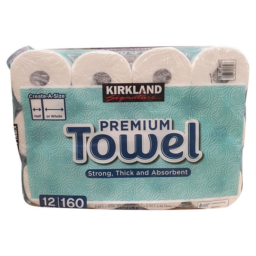 코스트코 커클랜드 시그니춰 종이타월 160매 X 12롤 (2겹)