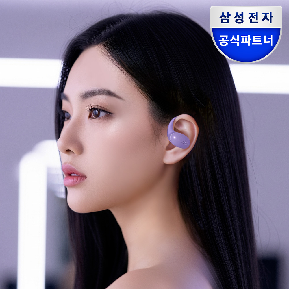삼성전자 JBL SENSE LITE 블루투스이어폰 오픈형 오픈핏 러닝운동 퍼플