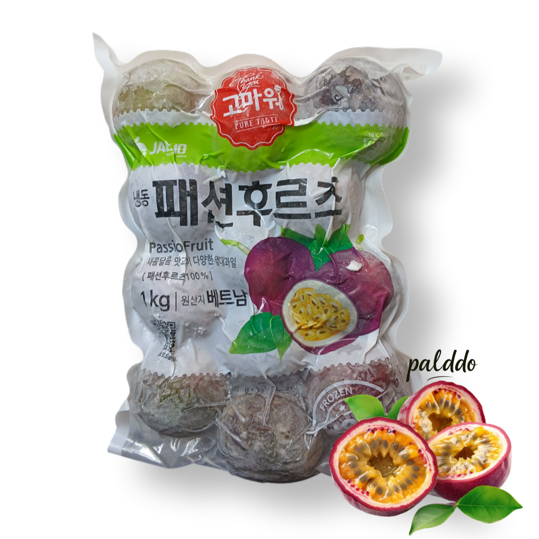 패션후르츠 1kg 퓨레 냉동과일 망고 블루베리 파인애플 리치 스무디