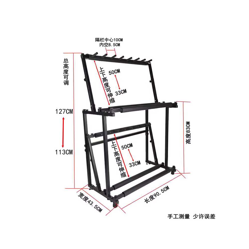 총기 거치대 서바이벌 디스플레이 사격장 스탠드 랙 - 상세 이미지 3
