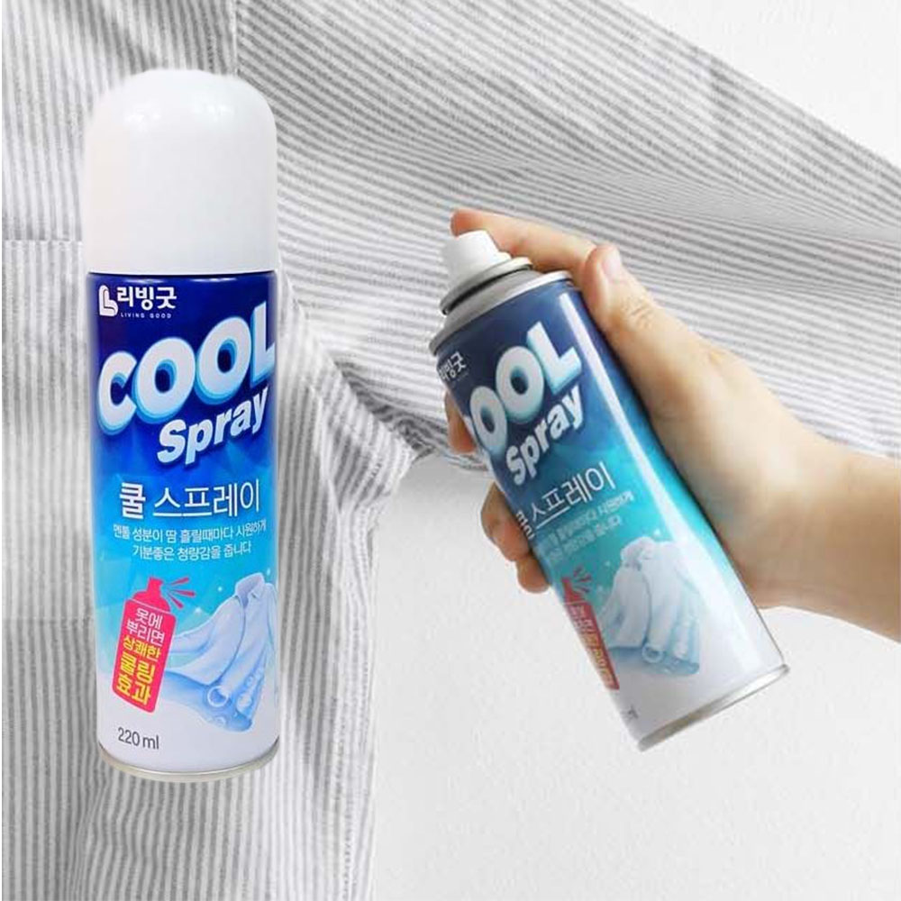 섬유 청량 쿨스프레이 2개입 무더위 여름 셔츠 쿨링