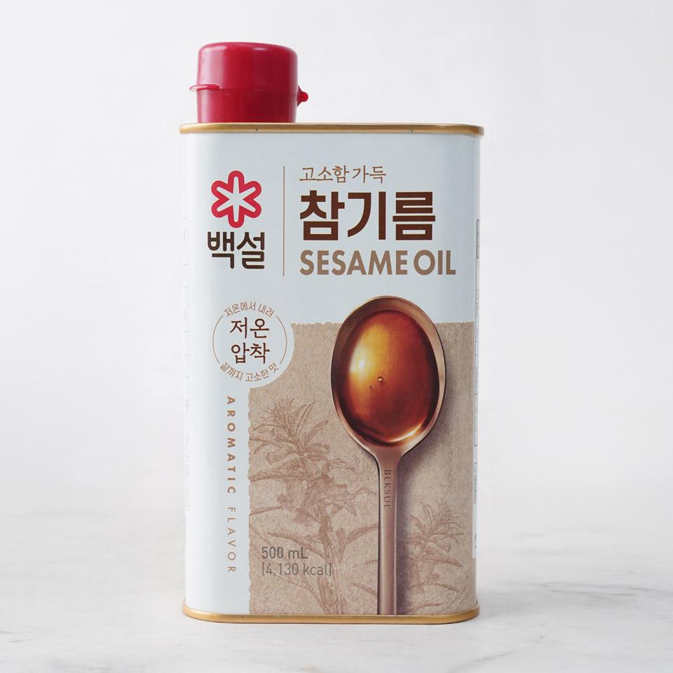 메가마트 CJ 백설 고소함 가득 참기름 500ml - 메인 이미지