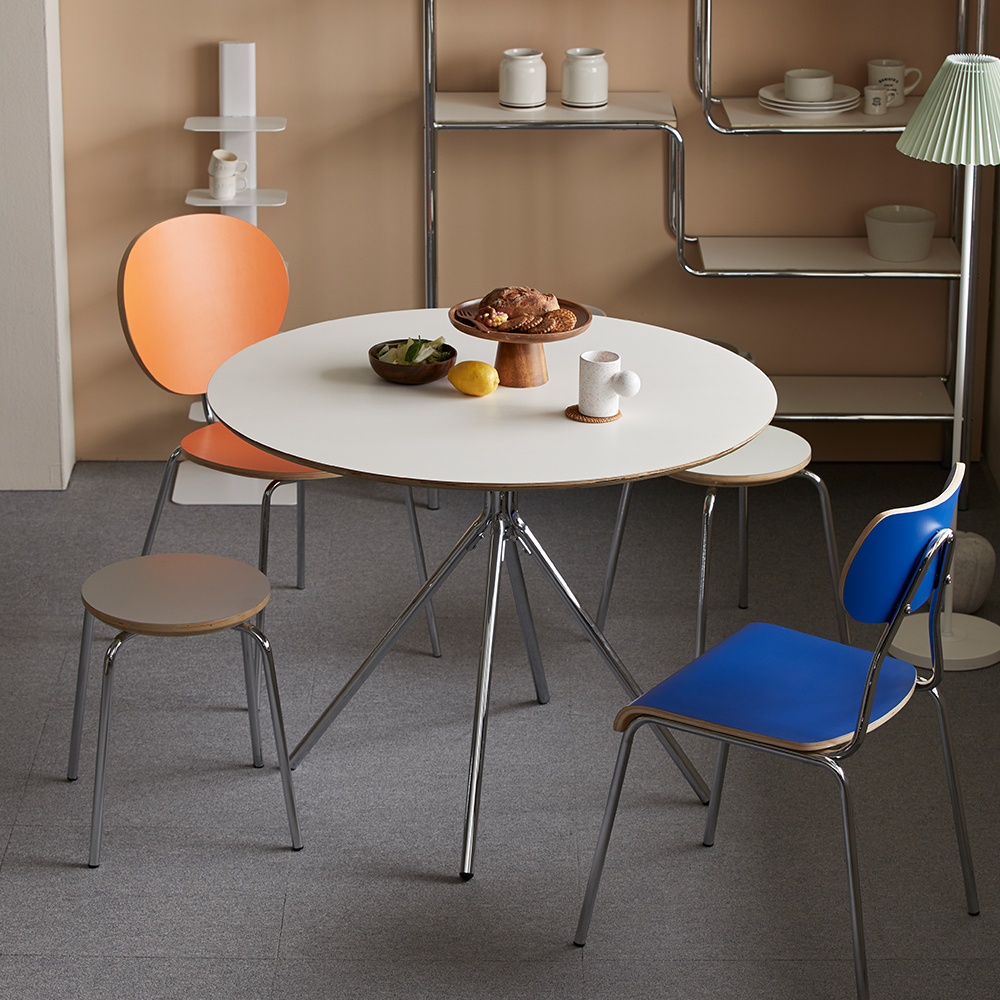 16피스 YZZ 1000 미드센츄리 다이닝 원형 2인용 4인용 식탁 테이블