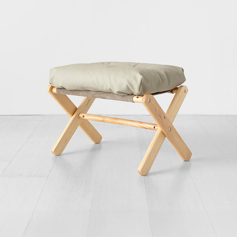 스누그 접이식스툴 고무나무 내추럴 웜그레이 2779.4799