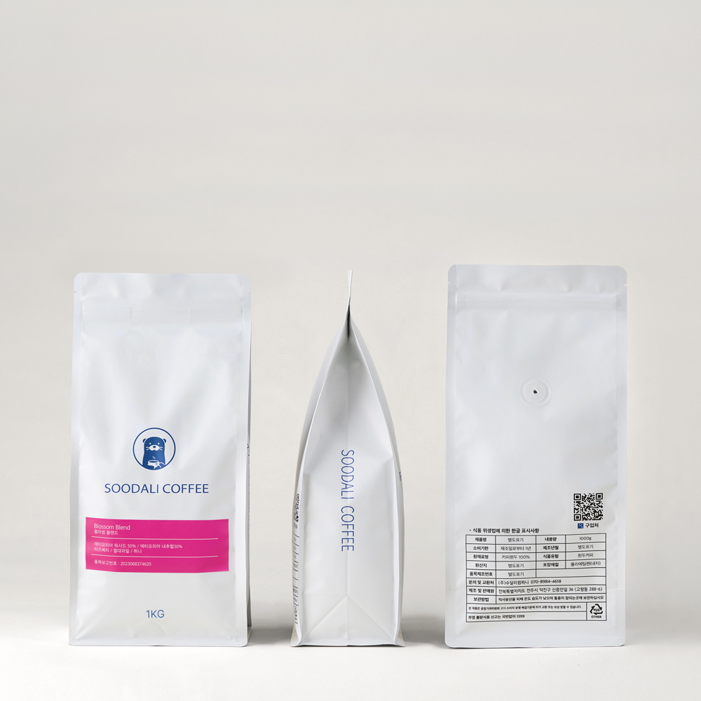 수달리 블라썸 블렌드 산미있는 원두 커피 약배전 로스팅 1kg, 1개 - 상세 이미지 3