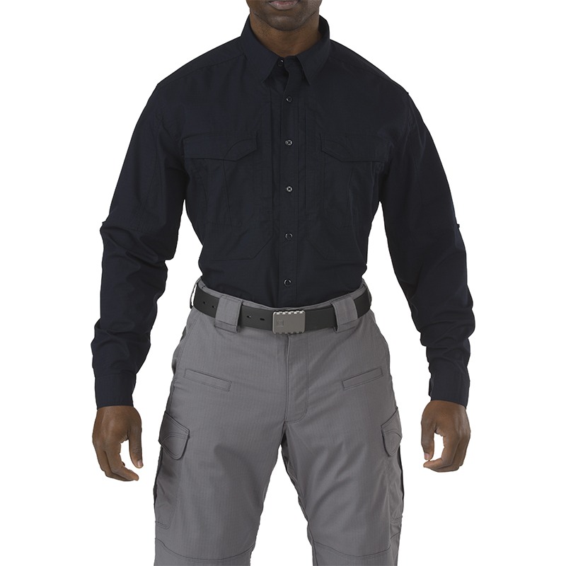 5.11 택티컬 스트라이크 긴팔 셔츠 (다크네이비) - Stryke Long Sleeve Shirt (Dark Navy) - 메인 이미지