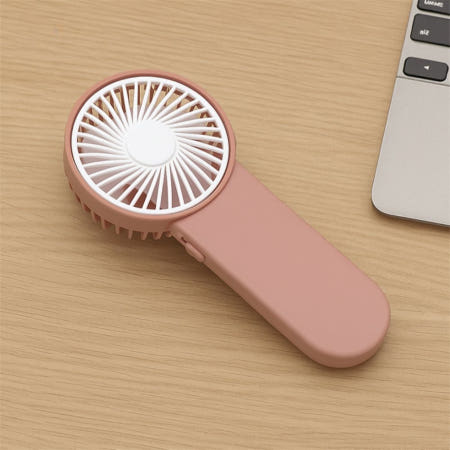 폭염주의 휴대용 선풍기 핑크 단체선물 핸드선풍기