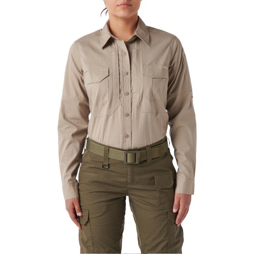 5.11 택티컬 여성용 ABR 프로 셔츠 긴팔 (카키) - WM ABR PRO SHIRT LS (KHAKI) - 상세 이미지 5