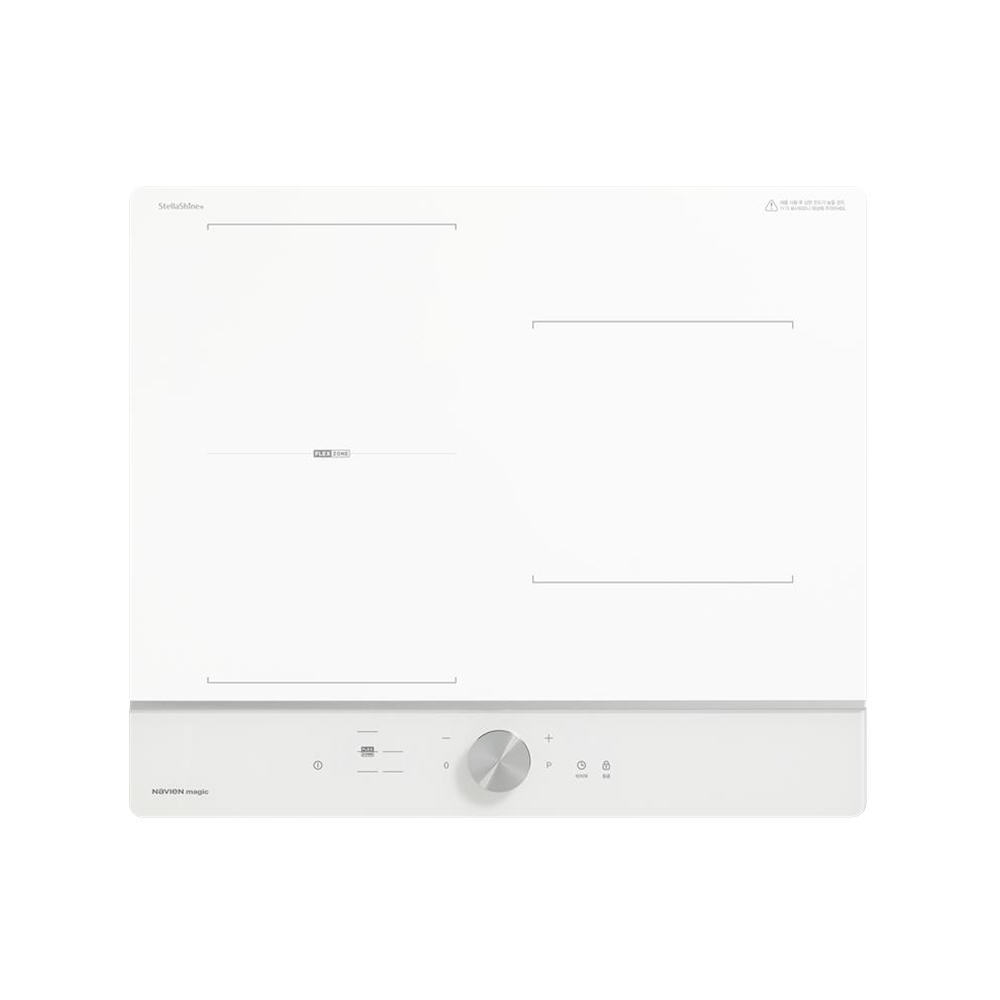 [나비엔 매직] 국내생산 신제품 3구 인덕션 다이얼 화이트+화이트 ERI-5203AF