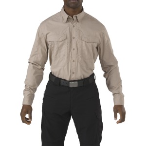 5.11 택티컬 스트라이크 긴팔 셔츠 (카키) - Stryke Long Sleeve Shirt (Khaki) - 상세 이미지 4