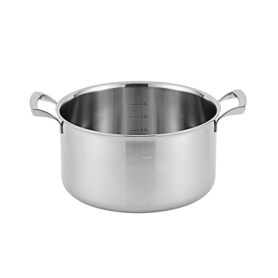 [N배송] 클래딘 IH 통5중 316Ti 이연복 티타니아 편수 양수 찜기 스텐 냄비 24cm 이미지 6