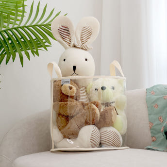 생각하는집 투명 장난감 정리함 수납함 아기 인형 레고 피규어 통 보관함 바구니 박스 S