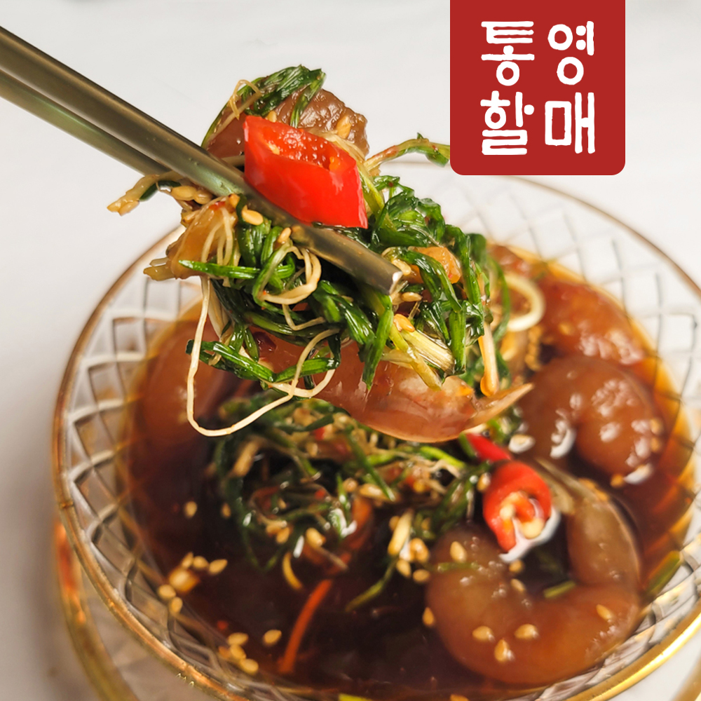 통영할매 깐 순살 간장 달래새우장330G+김 - 상세 이미지 3