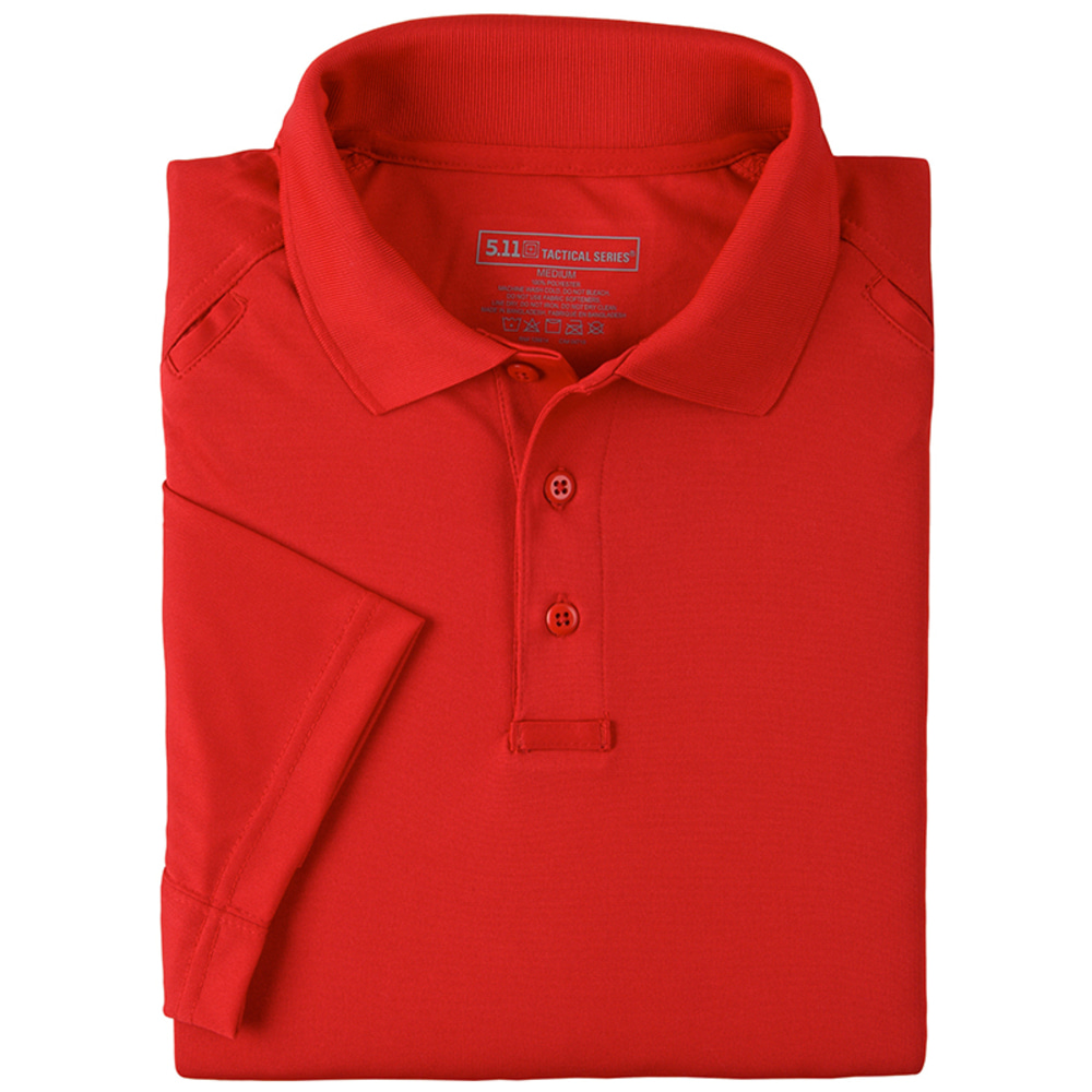 5.11 택티컬 퍼포먼스 폴로 반팔 셔츠 (레인지레드) - Performance Polo Short Shirt (Range Red) - 상세 이미지 2