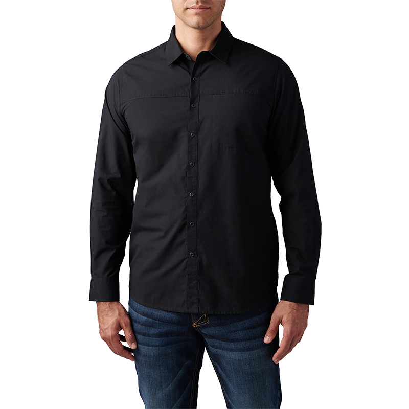5.11 택티컬 이고르 솔리드 긴팔 셔츠(블랙) - Igor Solid Long Sleeve Shirt (Black) - 메인 이미지